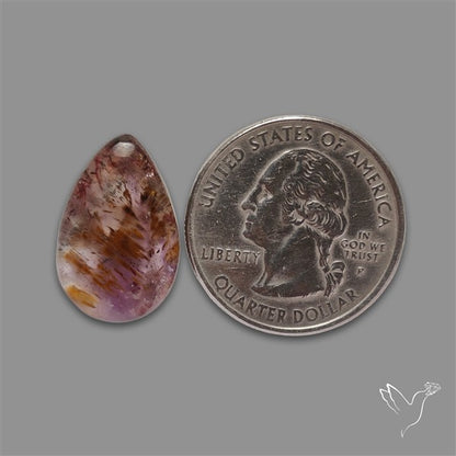 Cacoxenite Super Seven Amethyst Cabochon