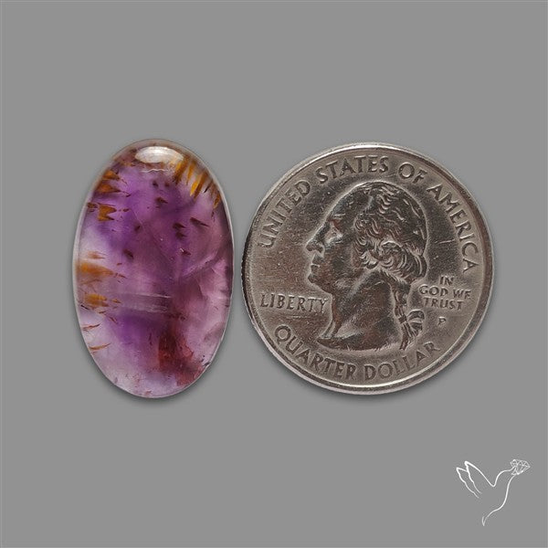 Cacoxenite Super Seven Amethyst Cabochon