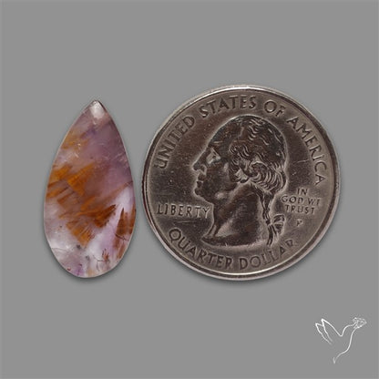 Cacoxenite Super Seven Amethyst Cabochon