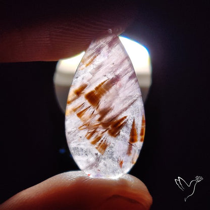 Cacoxenite Super Seven Amethyst Cabochon