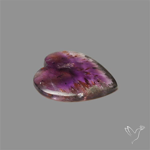 Cacoxenite Super Seven Amethyst Cabochon Heart