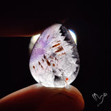 Cacoxenite Super Seven Amethyst Cabochon