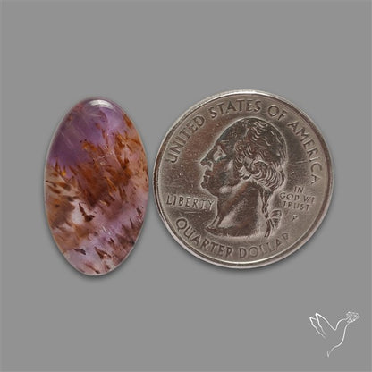 Cacoxenite Super Seven Amethyst Cabochon