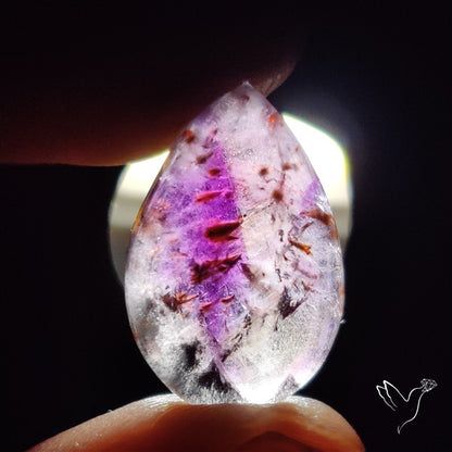 Cacoxenite Super Seven Amethyst Cabochon