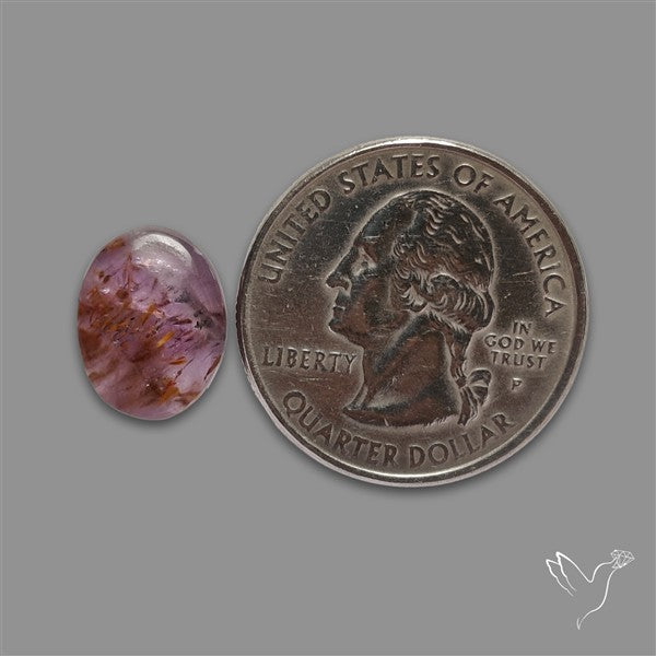 Cacoxenite Super Seven Amethyst Cabochon