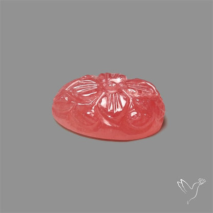 Gemmy Rhodochrosite Mughal Carving