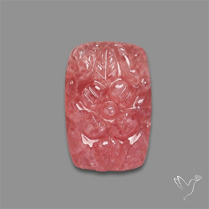 Gemmy Rhodochrosite Mughal Carving