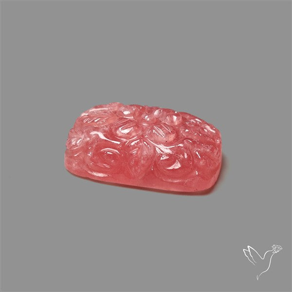 Gemmy Rhodochrosite Mughal Carving