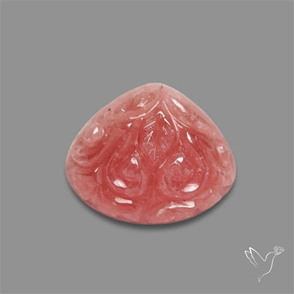 Gemmy Rhodochrosite Mughal Carving