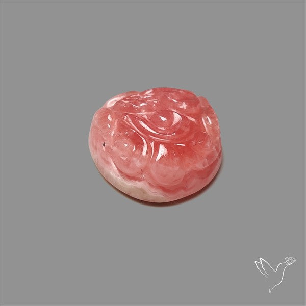 Gemmy Rhodochrosite Mughal Carving