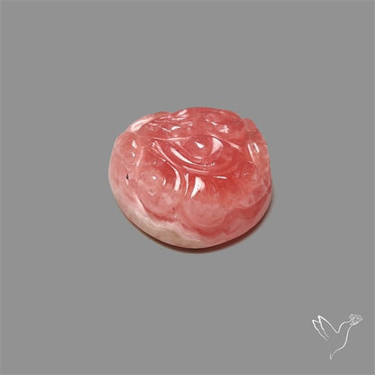 Gemmy Rhodochrosite Mughal Carving