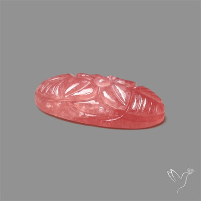 Gemmy Rhodochrosite Mughal Carving