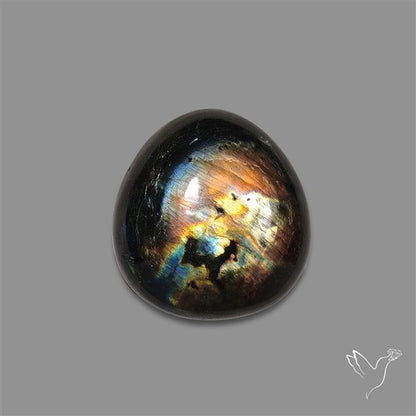Spectrolite Cabochon with Scattered Labradorescence