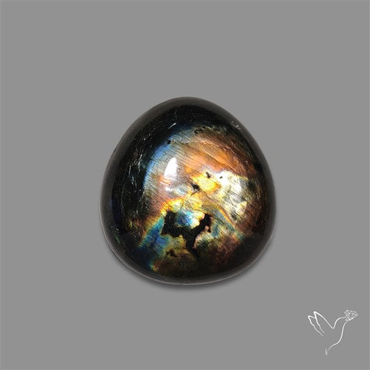 Spectrolite Cabochon with Scattered Labradorescence