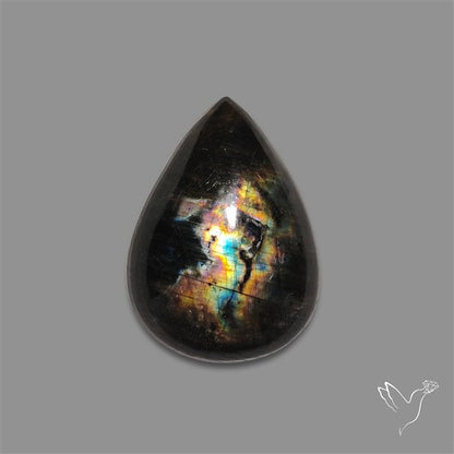 Spectrolite Cabochon with Scattered Labradorescence