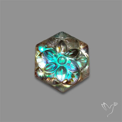 Abalone Shell Doublet Mughal Carving