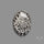Black Fossil Coral Cabochon