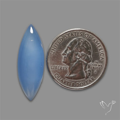 Namibian Blue Chalcedony Cabochon