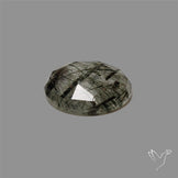 Rose Cut Black Tourmalinated Quartz