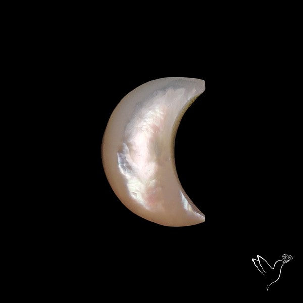 Mother Of Pearl Crescent Cabochon