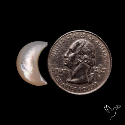 Mother Of Pearl Crescent Cabochon