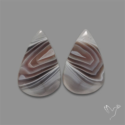 Botswana Agate Pair