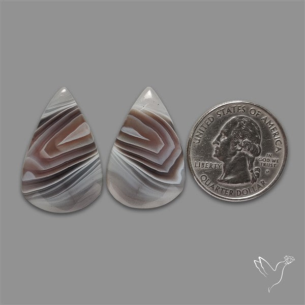 Botswana Agate Pair