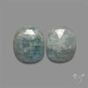 Rose Cut Aquamarine Pair