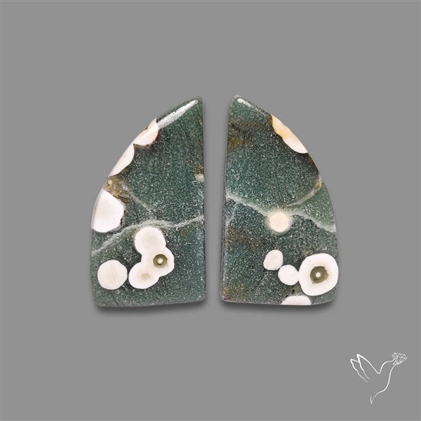 Orbicular Ocean Jasper Pair