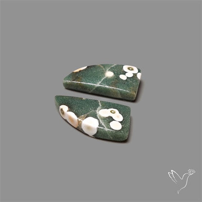 Orbicular Ocean Jasper Pair