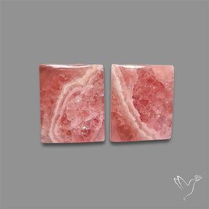 Gemmy Rhodochrosite Pair