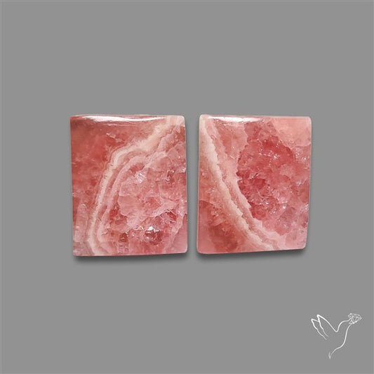 Gemmy Rhodochrosite Pair