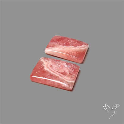 Gemmy Rhodochrosite Pair