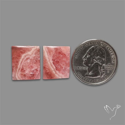 Gemmy Rhodochrosite Pair