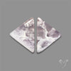 Amethyst Sage Agate Pair