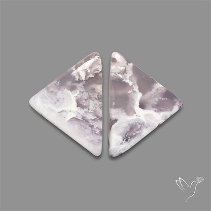 Amethyst Sage Agate Pair