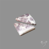 Amethyst Sage Agate Pair