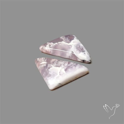 Amethyst Sage Agate Pair