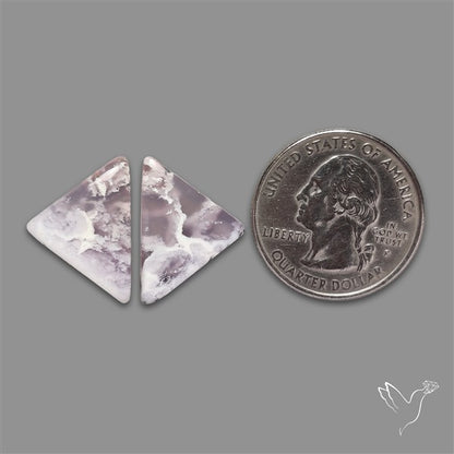 Amethyst Sage Agate Pair