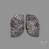 Hematite Druzy Pair