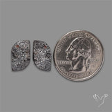 Hematite Druzy Pair