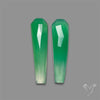 Rose Cut Gemmy Chrysoprase Pair