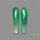 Rose Cut Gemmy Chrysoprase Pair