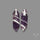 Step Cut Chevron Amethyst Pair