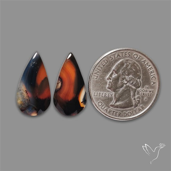Montana Agate Pair