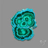 Rare Chrysocolla Malachite Stalacite Slice Selected Patterns