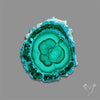 Rare Chrysocolla Malachite Stalacite Slice Selected Patterns
