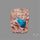 Large Cavansite Druzy Specimen with Flat Backs