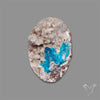 Large Cavansite Druzy Specimen with Flat Backs