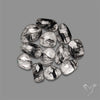 Rose Cut Black Tourmalinated Quartz Lot
